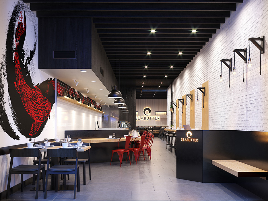 Sushi Bar Interior Design Visual 3 Dwell